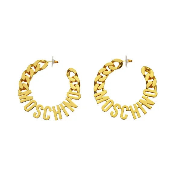 Moschino Jewelry Rare Moschino Hm Hoop Earrings Poshmark